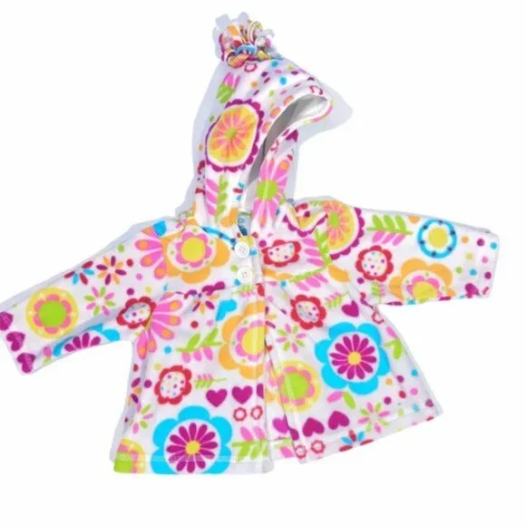 Lot of 3 kids fleece sweaters Sz 6 M - Picture 5 of 15